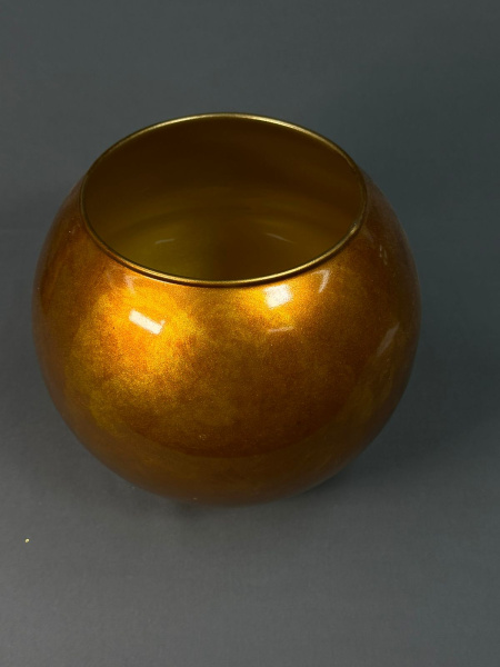 Ваза золото бронза Шаровая (4л)